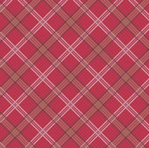 0.5 metre Loch Lewis Red Check 100% Cotton Fabric 112cm wide - Picture 1 of 2