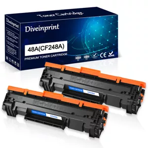 2PK CF248A Toner Cartridge Compatible for HP 48A LaserJet Pro M15a M30w M31w MFP - Picture 1 of 12