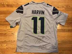 Percy Harvin Auto Jersey Seahawks Go Hawks XL Nike On-field Jersey BNWT PSA/DNA - Picture 1 of 6