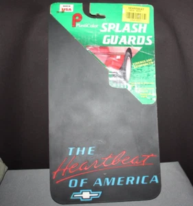 Vintage Plasticolor Splash Guards Chevrolet "Heartbeat of America" 8"x15" NOS A - Foto 1 di 12