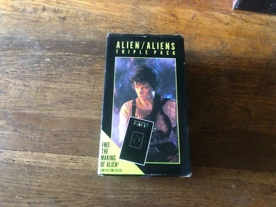 Alien VHS Aliens Triple Pack 3 Tape Set Fox Video Making Of With Alien 3 - Image 1 of 3