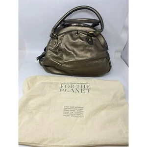 Bolso de Mano Attilio Giusti Leombruni Bronce Metálico Dorado Cuero AGL - Imagen 1 de 18