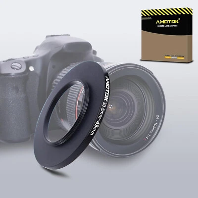 Amotok 30.5mm to 49mm Step-Up Ring Camera Lens Filter Adapter - Image 1 of 4