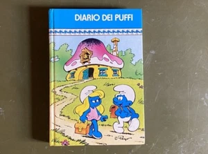 DIARIO VINTAGE PUFFI PEYO COPY 1976 1979 SCHOOL MEMORIES VIRCA NUOVO - Foto 1 di 3