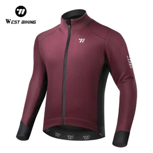 WEST BIKING Winter Cycling Jacket Bike Jerseys MTB Windproof Waterproof Coat - Picture 1 of 24