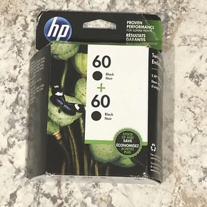 HP 60 schwarze Tinte Doppelpack neu im Karton Ablaufdatum 05/2020 - Bild 1 von 7