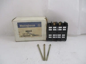 WESTINGHOUSE 4-POLE ADDER W/ 2 N.O. CARTRIDGES *NEW IN BOX* - Picture 1 of 7