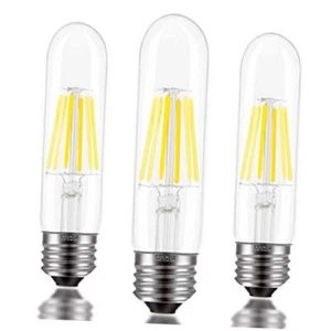 E26 T10 Bulbs Daylight White 6W, Dimmable T10 Edison Bulb 60 watts 4000K, E26 - Picture 1 of 8