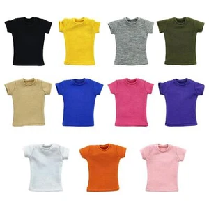 Fashion 1/6 Scale T Shirt Doll Clothes for 12in Action Figures Accessories - Picture 1 of 28