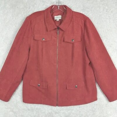 Jaqueta blazer feminina Studio Works laranja queimado camurça sintética zíper completo 12 - Imagem 1 de 4