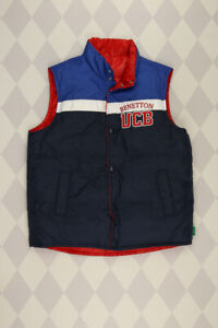 BENETTON Gilet Down Logo-Stitching L = 164 dark blue indigo blue