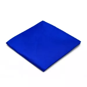 Tie, costume clutch. plain king blue. - Picture 1 of 4