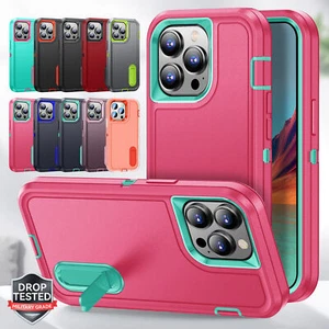 For iPhone 16 Pro Max 15 14 13 12 11 XS Heavy Duty Shockproof Phone Case Cover - Picture 1 of 91