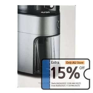 Hurom H400 Simply Slow Juicer Fresh Extractor Squeeze Titanium Gray (220V/60Hz) - Picture 1 of 1