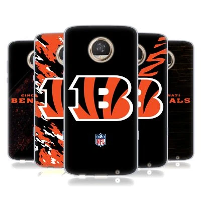FUNDA DE GEL SUAVE OFICIAL DE LA NFL CON LOGOTIPO DE LOS CINCINNATI BENGALS PARA TELÉFONOS MOTOROLA Foto 1 de 4