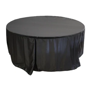 Copritavolo Contemporaneo Londra Nero 183 cm Ø x 75 cm - Foto 1 di 2