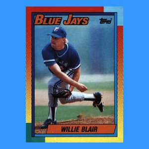 1990 Topps Traded Baseball #8T - Willie Blair RC Toronto Blue Jays EX-MT