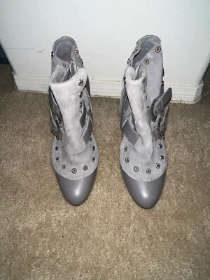 # luxury, #rare , #McQUEEN High Heel Ankle Boots 40 suede leather - Image 1 of 3