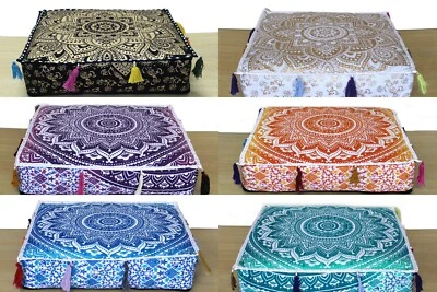 20 Pcs Wholesale Lots Indian Ombre Mandala Floor Cushion Covers Home Decorative - Image 1 of 4