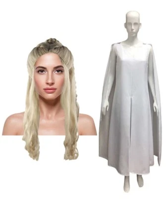 Paquete Vestido Rubio Peluca para Juegos con disfraces Juego de Tronos Reina Dragón HC-357 HW-2233 Foto 1 de 4