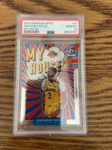 PSA 10 2021 Donruss Optic Anthony Davis My House #11 - Picture 1 of 2