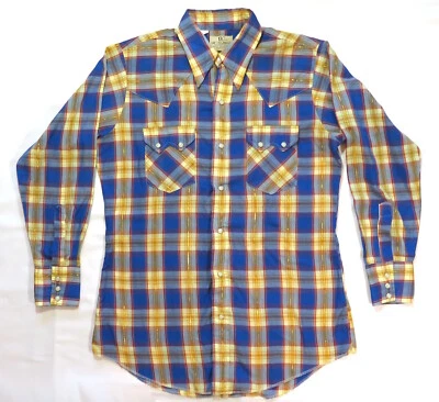 Dee Cee Brand Vintage Pearl Snap Western Shirt 1980's Cowboy Rodeo Rockabilly - Image 1 of 4