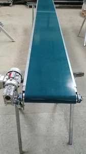 NEU! Förderband Transportband 4100 x 450 mm, Gurtförderer, Getriebemotor, PVC - Bild 1 von 7