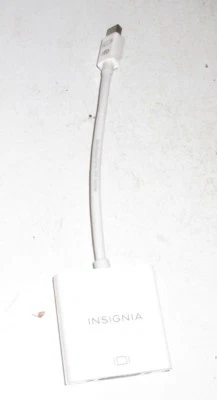Insignia MINI DISPLAY PORT TO VGA ADAPTER Used 7 1/4" Long Computer Phone Etc - Image 1 of 4