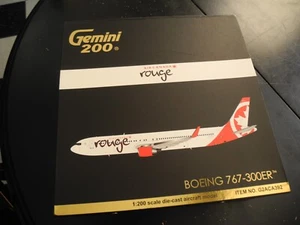 Extremely RARE GEMINI JETS 200 Boeing 767-300ER Air CANADA ROUGE! 2017 HTF! - Picture 1 of 7