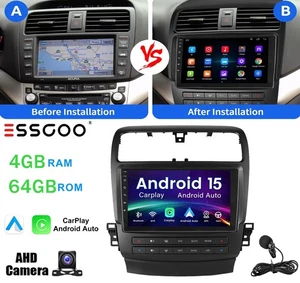 For Acura TSX 2004-2008 Carplay Car Stereo Radio GPS Navi Android15 64GB MIC+AHD - Picture 1 of 12