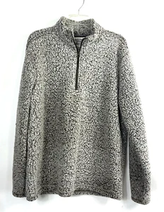Women's Weatherproof Vintage Light Brown Collar 1/4 Zip Fleece Jacket Size L - Picture 1 of 12