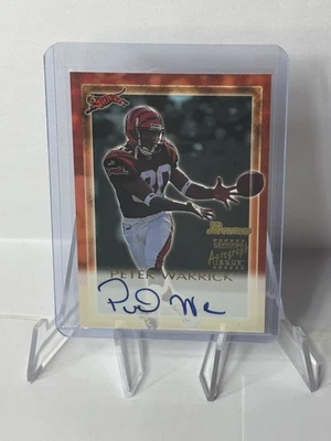 2000 Bowman Certified Auto Issue Peter Warrick #PW Rookie Auto RC - Image 1 of 4