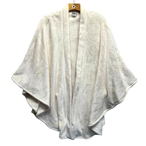 Natori Cozy Cream Plush Kimono Wrap Shawl | L/XL Soft Lounge Cardigan - Picture 1 of 6