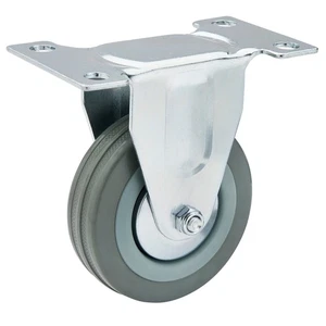 Draper Feste Platte Befestigung Gummi Lenkrolle 75mm Durchmesser S. W. L.70kg - Bild 1 von 2