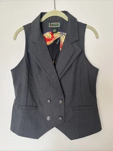 2OH Threads Wool Blend Butterfly Silk Lining Vest S/P - Picture 1 of 8