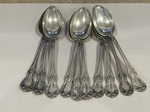 10 Towle Old Master Sterling Silver Teaspoons, No Monogram, approximately 6 " - Picture 1 of 9