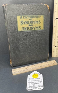 (CB-708) BOOK - "A Dictionary of Synonyms and Antonyms" By Joseph Devlin 1937 - Foto 1 di 10