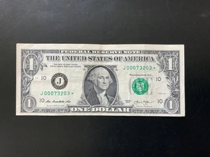 2013 $1 DOLLAR BILL J00073203*Low serial number - Picture 1 of 4