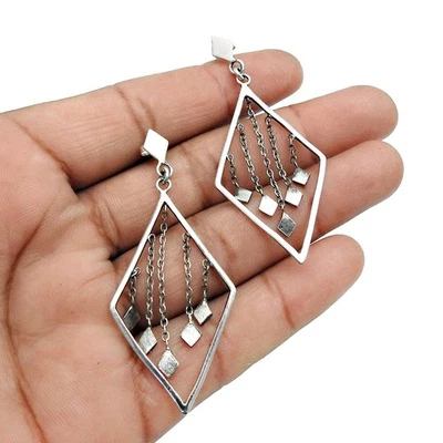 圣诞前夜真品 925 纯银令人惊叹的吊坠耳环手工珠宝首饰 — 第 1/4 张图片