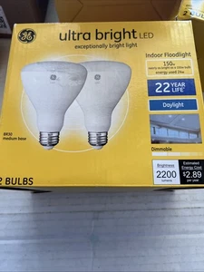 GE 2pk 24W Ultra Bright BR30 LED Indoor Floodlight Daylight - Picture 1 of 4