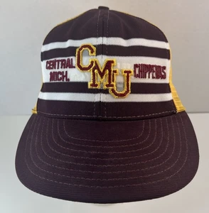 Central Michigan Chippewas Vintage Snapback Mesh Trucker Mütze Kappe - Bild 1 von 11