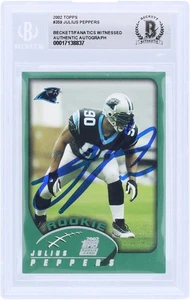Julius Peppers Carolina Panthers Signed 2002 Topps #359 BAS Fanatics Rookie Card - Picture 1 of 3