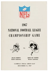 VERY NICE 1967 NFL Championship Game "The Ice Bowl" Media Guide Packers Cowboys - Picture 1 of 2
