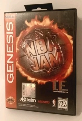 Sega Genesis NBA Jam Tournament Edition T. E. CIB Complete + Inserts Paperwork  - Image 1 of 2