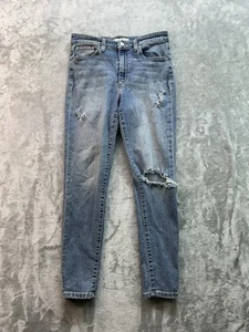 Jeans Joes donna taglia 29 blu jeans Seattle vita alta skinny alla caviglia invecchiato - Foto 1 di 14