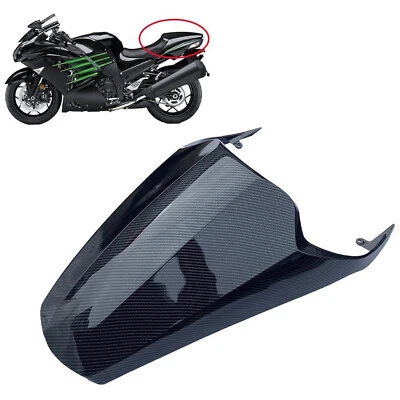 For Ninja ZX14 Kawasaki 2006 - 2011 Carbon Effect ABS Rear Seat Back Cover Kit - Image 1 of 4