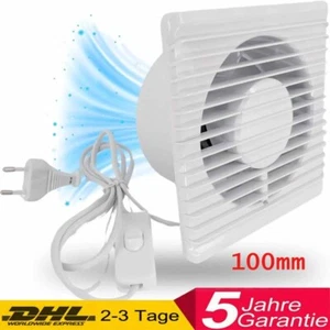 4"/100mm Abluft Zuluft Grow Lüfter Ventilator für Growbox Zelte Boxen Badlüfter - Bild 1 von 15