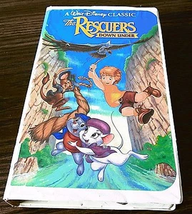 The Rescuers Down Under (VHS, 1991 Clamshess) Black Diamond Walt Disney Classic - Picture 1 of 11