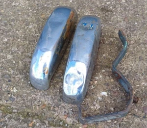 Triumph TR3 & TR3A Rear Bumper Overriders and Mounting Bracket, Parts Project - Picture 1 of 13