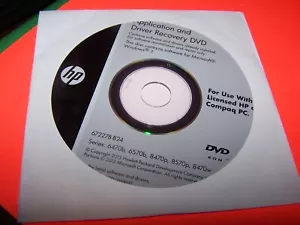 HP Application and Driver Revovery DVD - Picture 1 of 1
